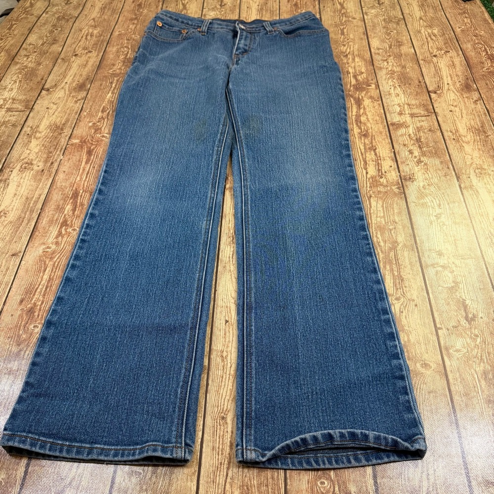 Levis 517 Bootcut Jeans Womens 11 Junior Blue Stretch Denim Pants